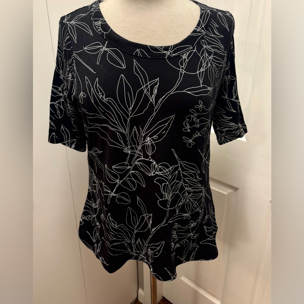 Floral Black Women's Top